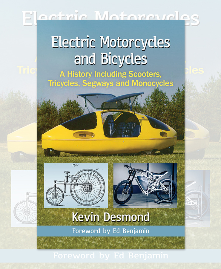 Electric Motorcycles News - Book Electric Motorcycles and Bicycles - Kevin Desmond