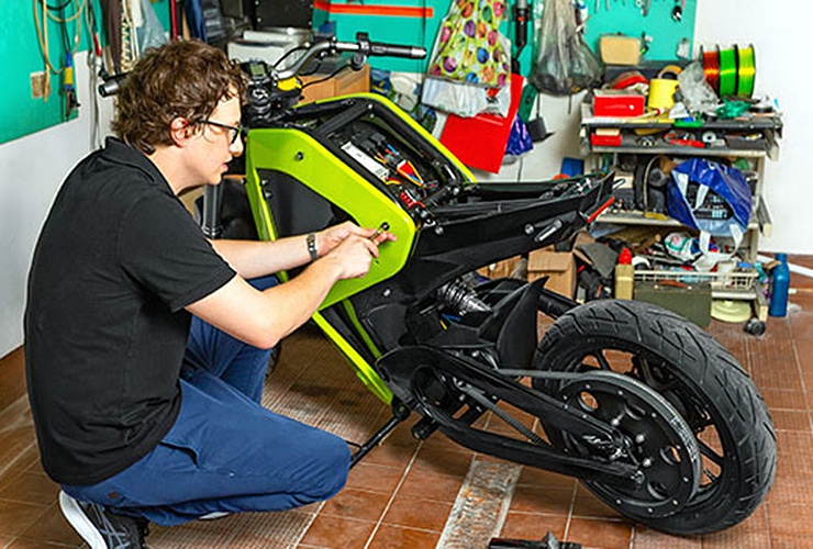 Falectra | Zortrax 3D printing | Electric Motorcycles News