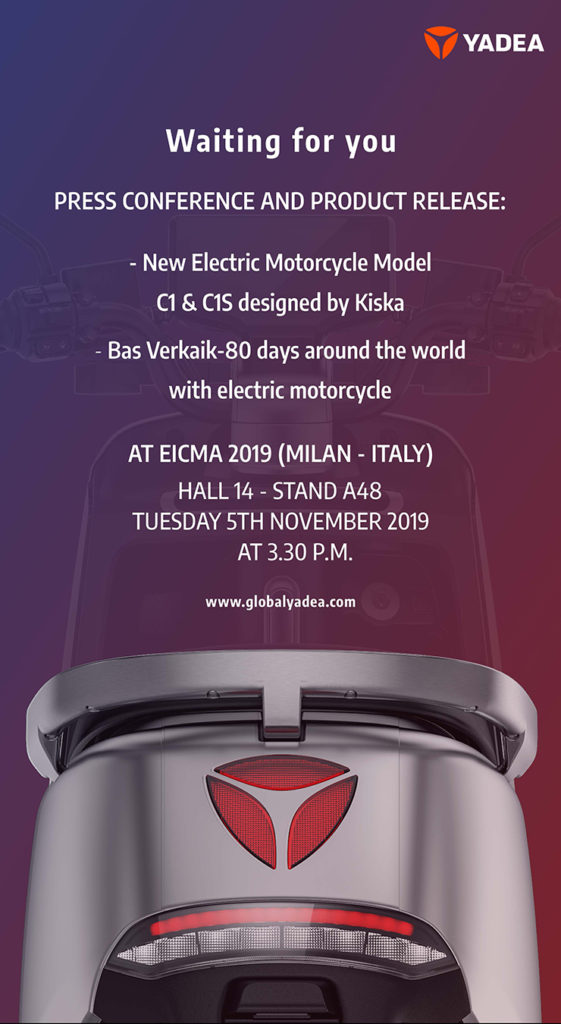 Yadea Eicma 2019 | Electric Motorcycles News