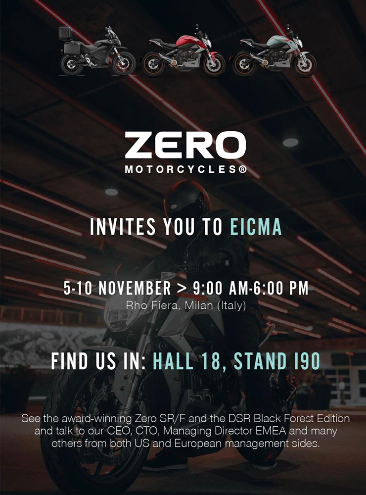 EICMA 2019 | Zero Motorcycles | Electric Motorcycles News