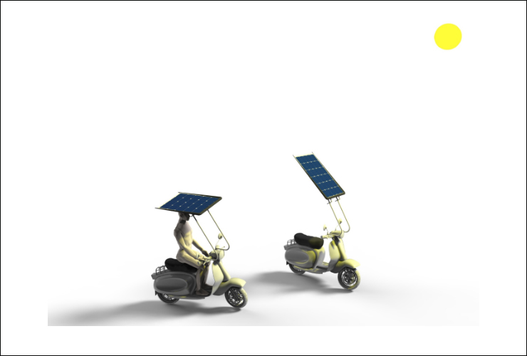 Motosola solar canopy | Electric Motorcycles News
