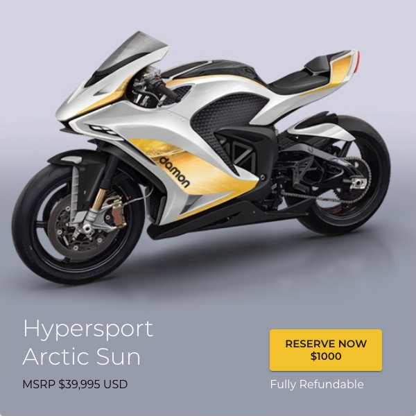 Damon Motorcycles - Hypersport Premier - Electric Motorcycles News (EMN)