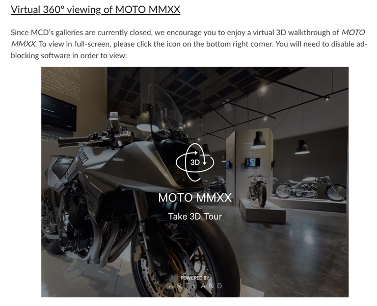 The Museum of Craft and Design (MCD) in San Francisco presents MOTO MMXX - THE PACK - Electric Motorcycles News