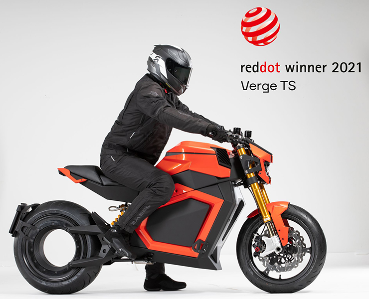 Verge Motorcycles Red dot award - THE PACK - Electric Motorcycles News